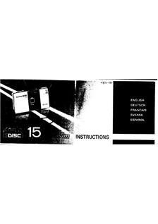 Konica Disc 15 manual. Camera Instructions.